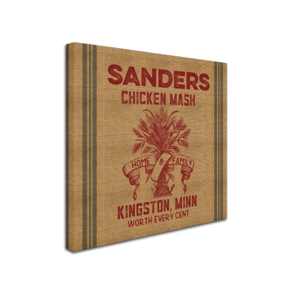 Marcee Duggar 'Chicken Mash Feed Sack' Canvas Art,35x35